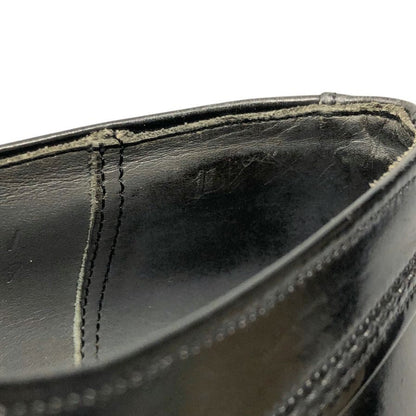 ナンブッシュ レザーシューズ Uチップ  エナメル サイズ7 メンズ ブラック NUNNBUSH 約25.5cm【AFC4】