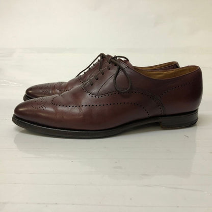 クロケット&ジョーンズ 6105 ウェイブリッジ ウイングチップ カーフ バーガンディ UK5.5E 360ラスト メンズ CROCKETT&JONES WEYBRIDGE ビジネスシューズ 約24.5cm【LA】【中古】