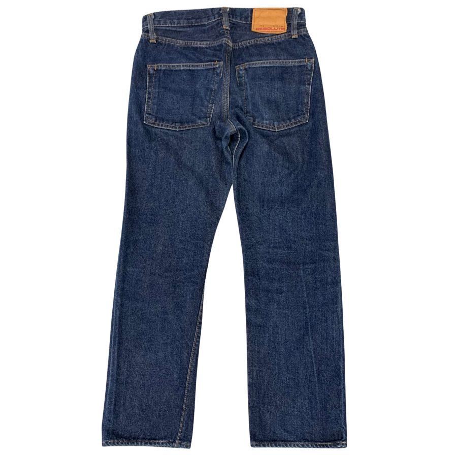 リゾルト ストレートデニムパンツ 710 ブルー W29L29 メンズ ボタンフライ 赤耳 RESOLUTE 【AFB30】