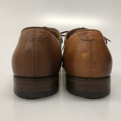 グッチ レザーシューズ 269646 カーフ 内羽根 プレーントゥ ブラウン サイズ4.5 GUCCI 約23.5cm【AFD5】