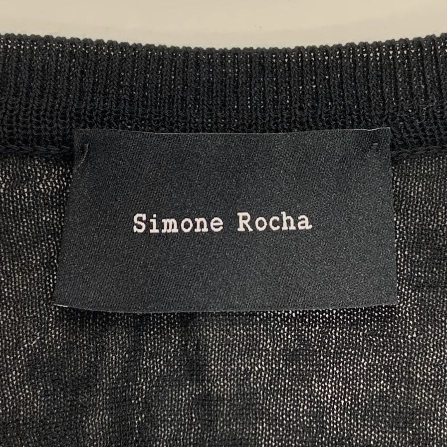 極美品◆シモーネロシャ カーディガン レディース サイズS ブラック Simone Rocha 【AFB27】