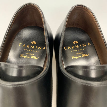 カルミナ トレーディングポスト別注 ダブルモンクシューズ 80544 ボックスカーフ レインラスト ブラック メンズ サイズ5.5E CARMINA ビジネスシューズ 約24.0cm【LA】【中古】