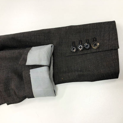 中古◆スーツセレクト ウールリネン テーラードジャケット SLJP1963 ブラウン サイズY5 メンズ SUIT SELECT 【AFB33】