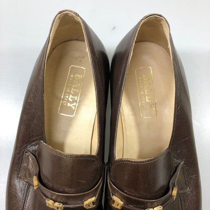 バリー レザーシューズ ローファー 4612 カーフ ブラウン メンズ サイズ8.5 BALLY 約27.5cm【AFC6】