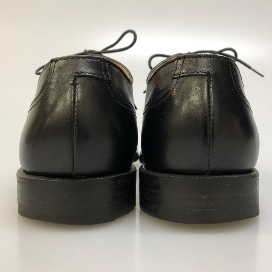 ピール＆コー レザーシューズ ブルックスブラザーズ別注 Uチップ カーフ ブラック サイズ7D PEAL＆Co 約25.5cm【AFC40】