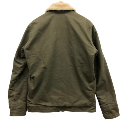 中古◆ヴィズヴィム ビズビム デッキハンドジャケット 襟ムートン 裏地ボア メンズ カーキ サイズM visvim 【AFA4】