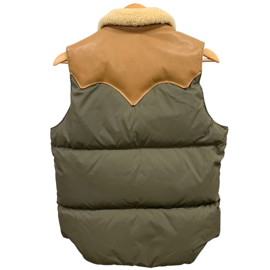 美品◆ロッキーマウンテン フェザーベッド ダウンベスト CHRISTY VEST カーキ メンズ サイズ36 Rocky Mountain FeatherBed 【AFF20】