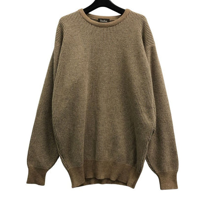 美品◆ニーマン マーカス エクスクルーシブ クルーネックニット カシミヤ ブラウン系 メンズ サイズM NEIMAN MARCUS 【AFB41】