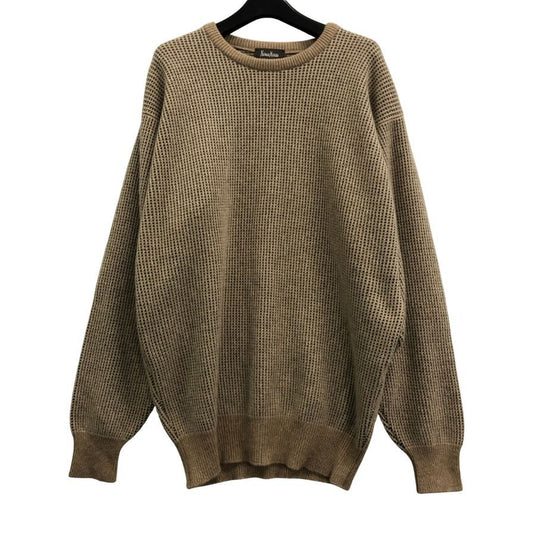 美品◆ニーマン マーカス エクスクルーシブ クルーネックニット カシミヤ ブラウン系 メンズ サイズM NEIMAN MARCUS 【AFB41】