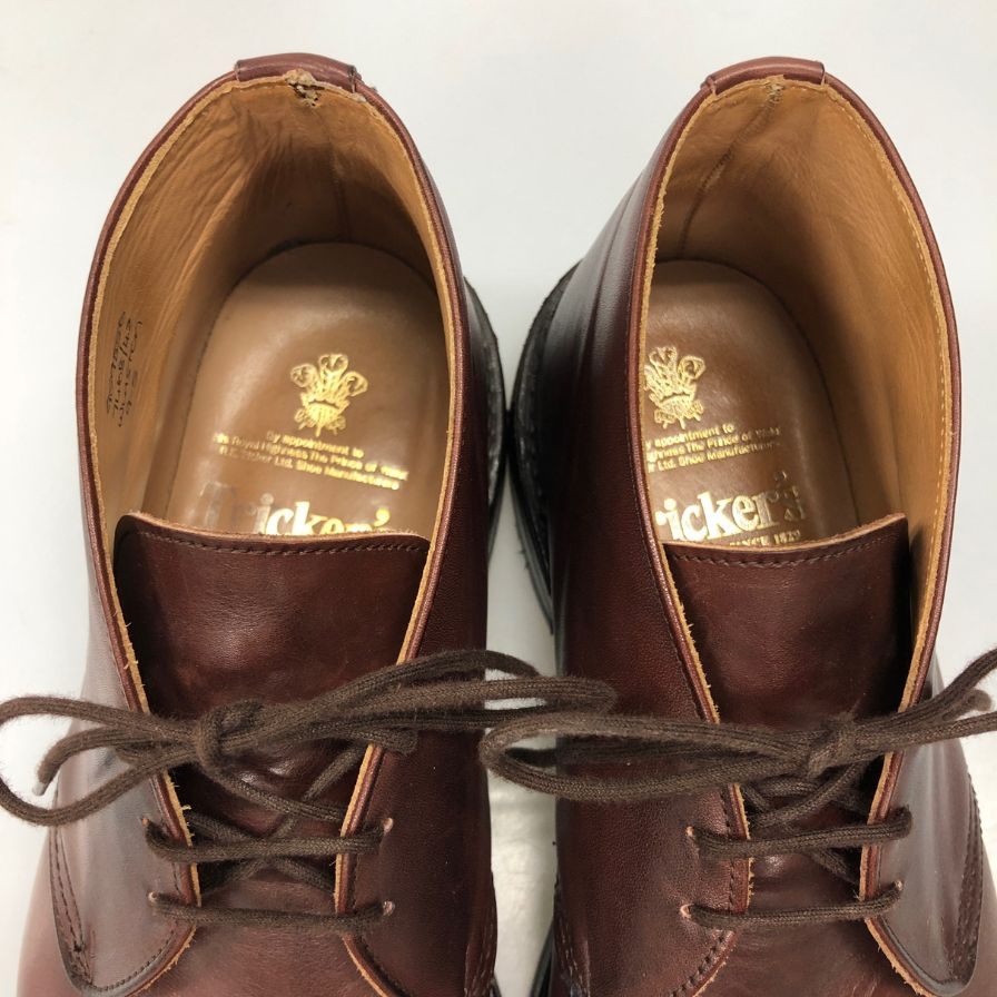 トリッカーズ レザー チャッカブーツ ウィンストン 7468 メンズ  サイズUK9  ブラウン Trickers Winston ビジネスシューズ 約27.5cm【LA】【中古】