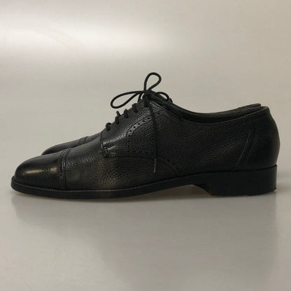 バリー レザーシューズ ストレートチップ グレインレザー スイス製 サイズ6.5E メンズ ブラック BALLY 約25.5cm【AFC28】