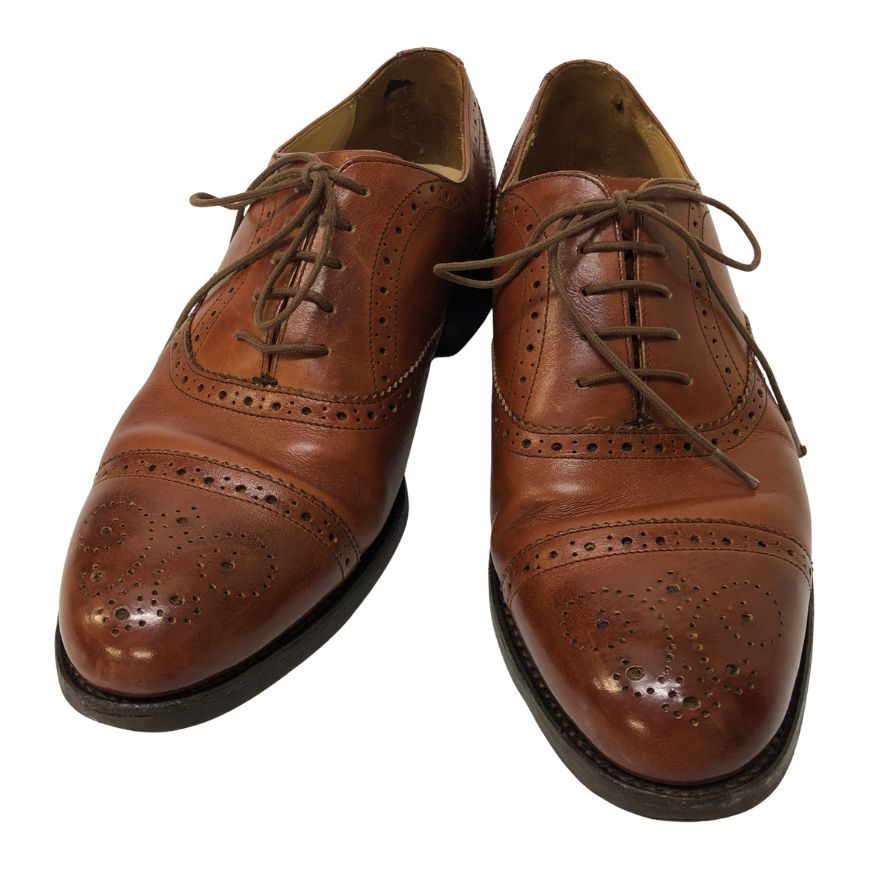 ロイドフットウェア レザーシューズ 2827 ER02 セミブローグ カーフ ブラウン メンズ サイズUK6E Lloyd Footwear 約25.0cm【AFD6】