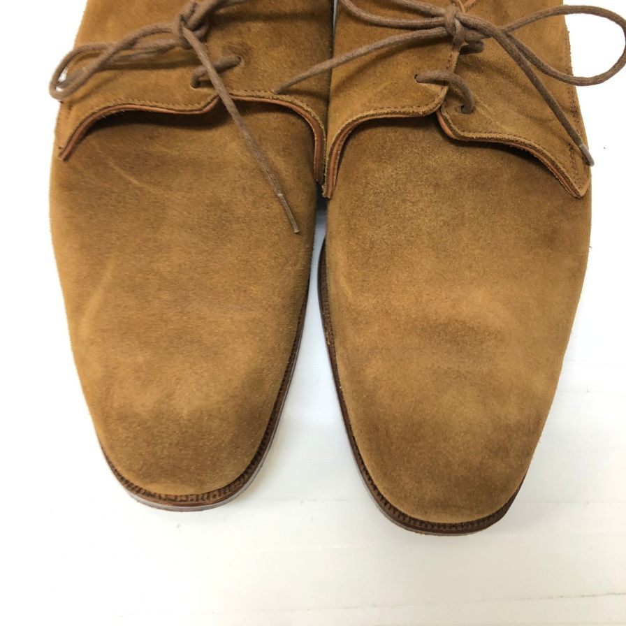 グレンソン プレーントゥ 31029 スエード  ブラウン メンズ サイズUK7 GRENSON 約25.5cm【YB6】
