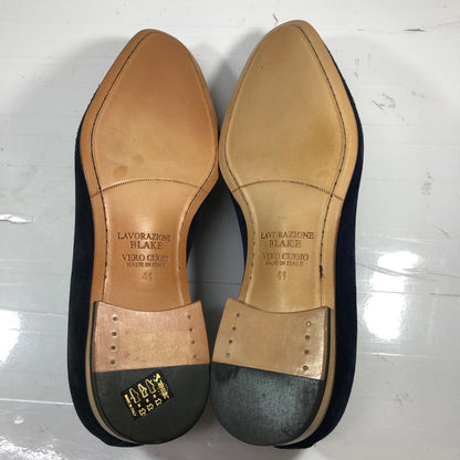 ベッタチーニ スリッポン スエード メンズ ネイビー サイズ41 メンズ BETTACCHINI 約25.5cm【AFD5】