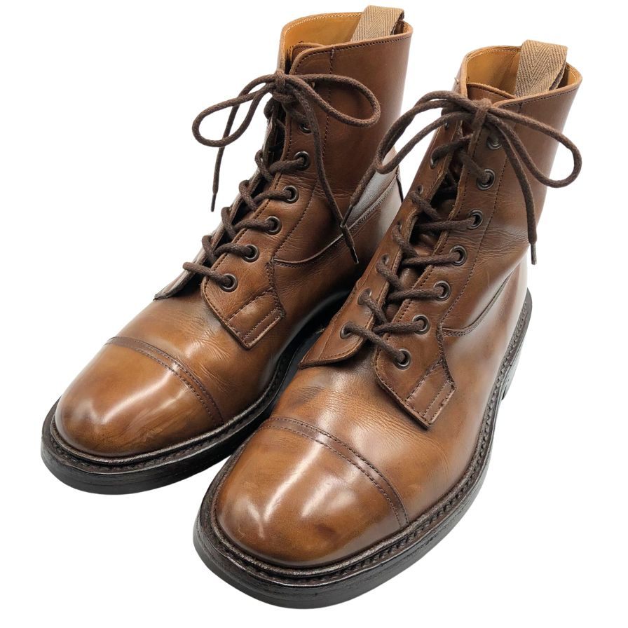 トリッカーズ カントリーブーツ M2904 ブラウン 6ハーフ メンズ レースアップ 革靴 Tricker’s ブーツ 約24.5cm【LA】【中古】