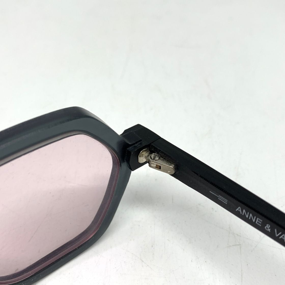 アンバレンタイン メガネ カッティングデザイン RAW5 ブラック 47□23-147 20A14 ANNE＆VALENTIN【AFI10】