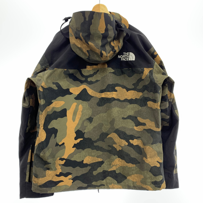 美品◆ザ ノースフェイス マウンテンジャケット 1990 ゴアテックス NF0A3XEJ USライン サイズM カーキ系 カモ柄 THE NORTH FACE メンズ【AFA3】