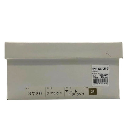 新宿屋 レザーパンプス マットトカゲ 3720-630 ダークブラウン 25cm レディース sinjukuya 約25.0cm【7-18】