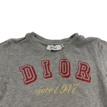 中古◆ベイビー ディオール Tシャツ コットン グレー系 サイズ2A キッズ baby Dior 【AFB39】