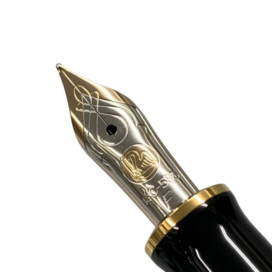 ペリカン 万年筆 スーベレーン 赤縞 ストライプ ペン先14C-585 F字 PELIKAN Souveran【AFI15】