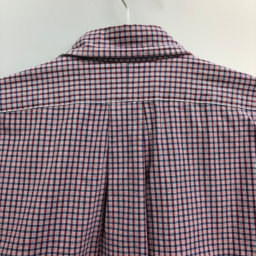 美品◆ラルフローレン ボタンダウンシャツ 90 オールド BLAKE チェック ボルドー系 メンズ サイズS Ralph Lauren 【AFB40】