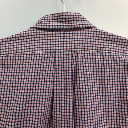 美品◆ラルフローレン ボタンダウンシャツ 90 オールド BLAKE チェック ボルドー系 メンズ サイズS Ralph Lauren 【AFB40】
