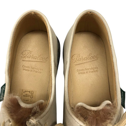 パラブーツ チロリアンシューズ 130471 ミカエル ラパン ファー サイズUK4 レディース ベージュ系 Paraboot MICHAEL LAPIN  約23.0cm【LA】【中古】