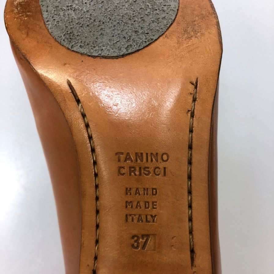 タニノクリスチー パンプス レザー ブラウン  レディース 37 TANINO CRISCI 約24.0cm【AFC36】