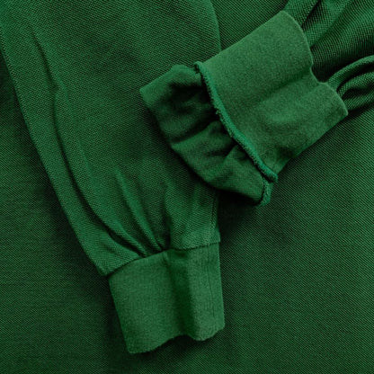 美品◆ラコステ クラシックフィット 長袖ポロシャツ メンズ サイズ USL グリーン LACOSTE 【AFB9】