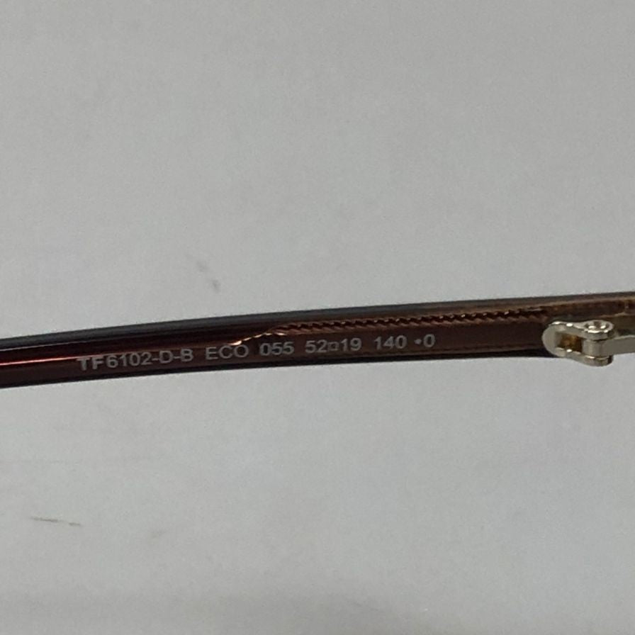 トムフォード メガネ サングラス TF 6102-D-B ECO 055 52□19 パープル系 TOM FORD【AFI3】
