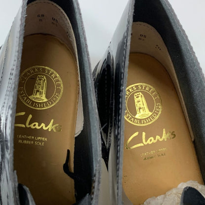 クラークス チャッカブーツ パテントレザー ブラック サイズ8 メンズ Clarks 約26.0cm【AFC40】