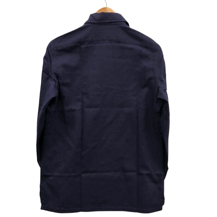 極美品◆バルバ 長袖シャツ ネイビー サイズ40 メンズ BARBA 【AFB45】