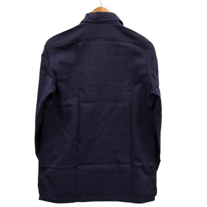 極美品◆バルバ 長袖シャツ ネイビー サイズ40 メンズ BARBA 【AFB45】