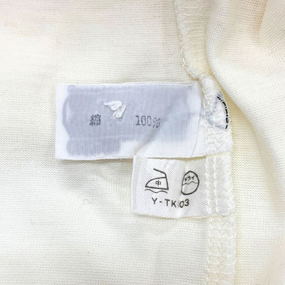 美品◆クリスチャン ディオール スポーツ ポロシャツ 長袖 ワンポイントロゴ ホワイト系 Sサイズ レディース CHRISTIAN DIOR SPORTS 【AFB46】