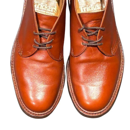 トリッカーズ チャッカブーツ ウィンストン M7468 カーフ ブラウン サイズ6.5 メンズ Tricker's ブーツ 約25.0cm【LA】【中古】