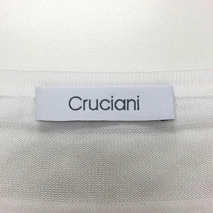極美品◆クルチアーニ クルーネックニット ボーダー レディース サイズ42 cruciani 【AFB27】