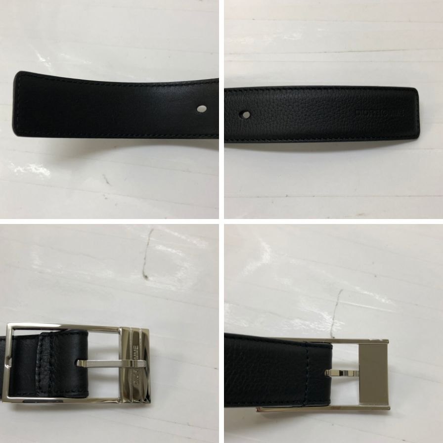 ディオール  オム レザーベルト メンズ サイズ不明 ブラック DIOR HOMME【AFI9】