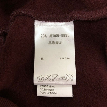 美品◆パトゥ プルオーバーパーカー メダイヨンロゴ クロップド丈 ボルドー レディース サイズXS PATOU 【AFB30】