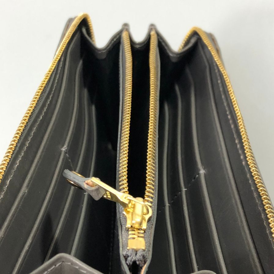 グレンロイヤル 長財布 ラウンドジップ ブライドルレザー グレー ゴールド金具 GLENROYAL【AFI1】
