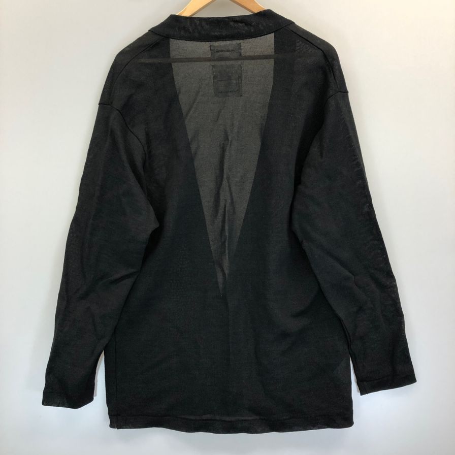 極美品◆マーカウェア ノーカラージャケット トップス メンズ サイズ2 ブラック MARKAWARE 【AFB51】