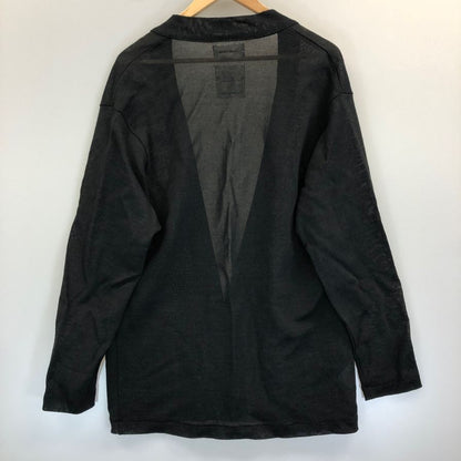 極美品◆マーカウェア ノーカラージャケット トップス メンズ サイズ2 ブラック MARKAWARE 【AFB51】