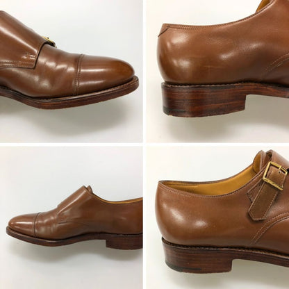 ジョンロブ ウィリアム ダブルモンク 9795 メンズ サイズ 7.5EE ブラウン JOHN LOBB ビジネスシューズ 約26.0cm【LA】【中古】