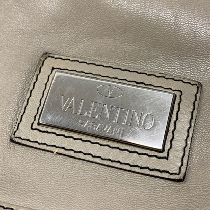 ヴァレンティノ ガラヴァーニ ショルダーバッグ リボン マグネット  レザー レディース ベージュ系 VALENTINO GARAVANI【AFE3】