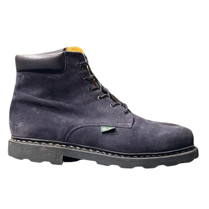 パラブーツ レースアップブーツ ベルジュラック スエード ネイビー サイズ7.5 メンズ Paraboot BERGERAC ブーツ 約25.5cm【LA】【中古】