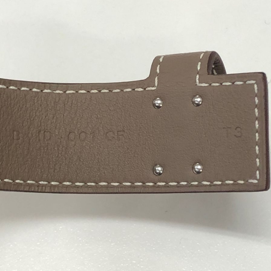 エルメス ブレスレット ケリーツイストPM エトゥープ シルバー金具 B刻印 HERMES