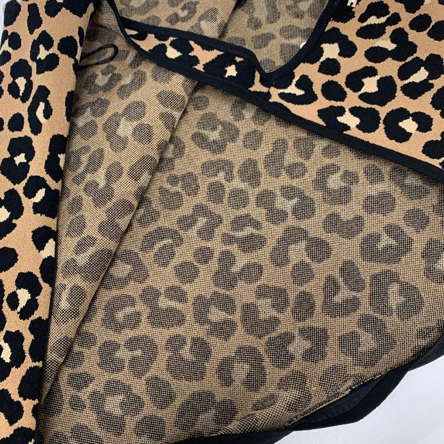 新品同様◆マイケルコース ワンピース ノースリーブ ドレス レオパード柄 レディース サイズXS 総柄 MICHAEL KORS 【AFB16】