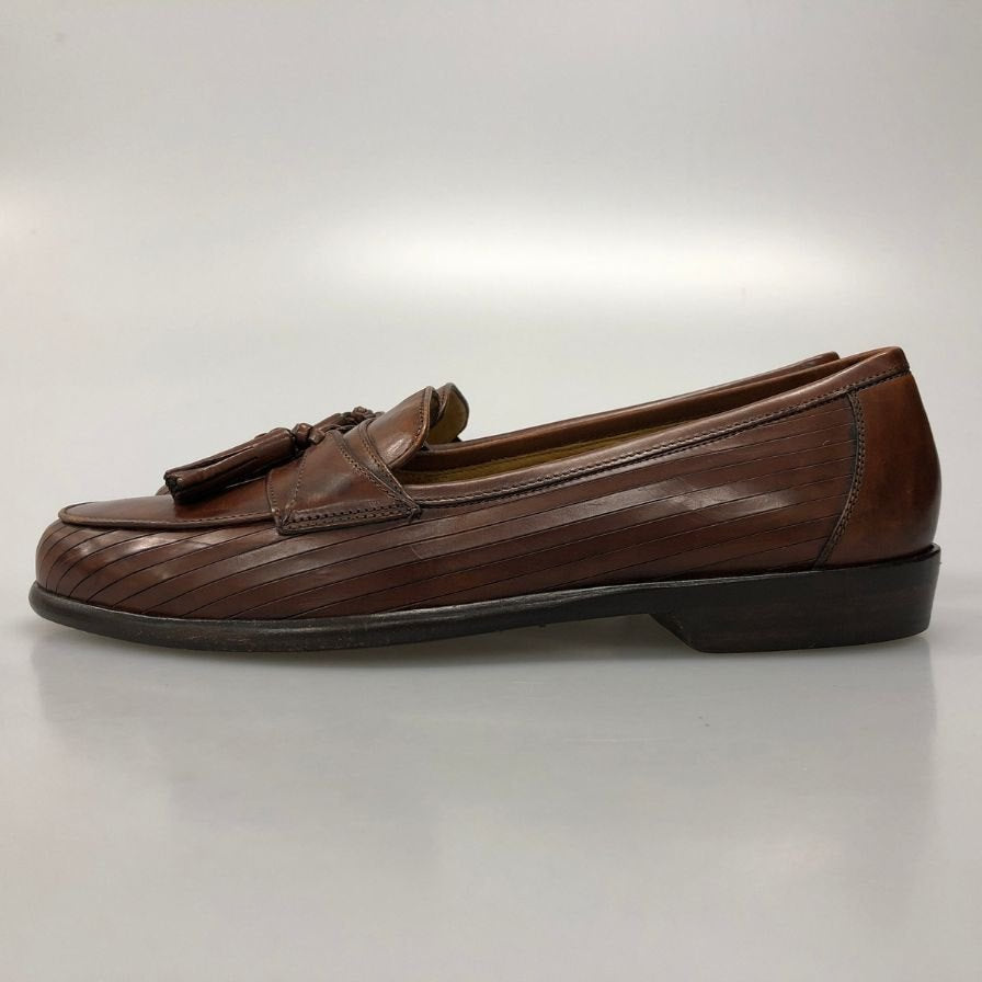 ブラガノ コールハーン ローファー タッセル レザー 本革 ブラウン メンズ サイズ7 Bragano COLE HAAN 約25.0cm【AFC36】
