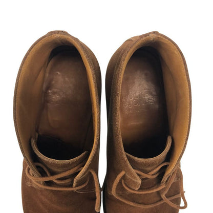 クロケット&ジョーンズ チャッカブーツ チャートシー スエード ライトブラウン サイズ7E CROCKETT&JONES CHERTSEY 約26.0cm【LA】
