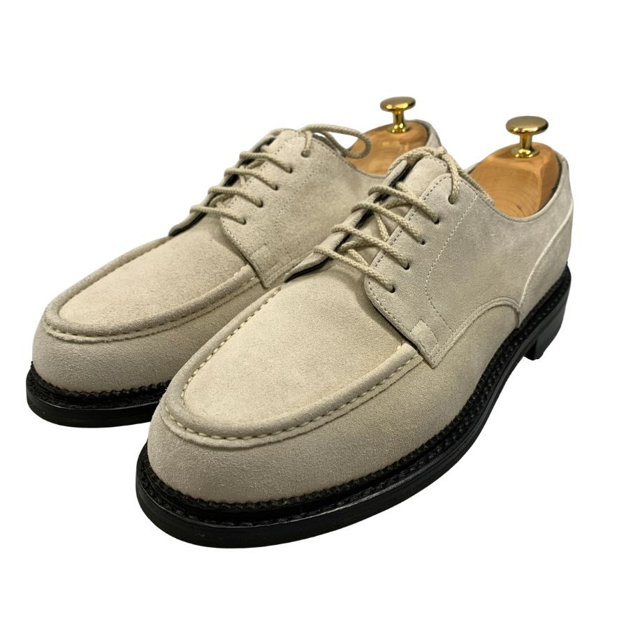ジェイエムウエストン ユージーンゴルフ アイボリー スエード UK8.5 J.M.WESTON ビジネスシューズ 約27.5cm【LA】【中古】