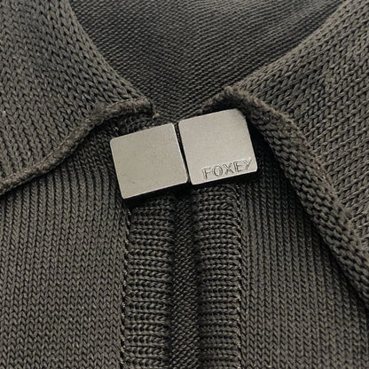 美品◆フォクシーブティック ボレロカーディガン ダークブラウン サイズ40 23544-ANMA141-2 FOXEY BOUTIQUE 【AFB11】